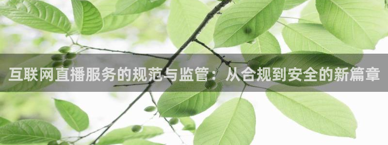 斗球直播app苹果下载：互联网直播服务的规范与监管：从合规到安全的新篇章